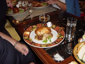 Notre repas du diner au restaurant : Le poulet à la Kiev