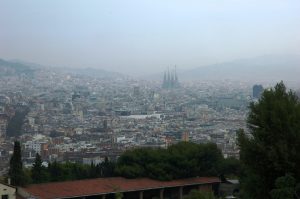 Le smog sur Barcelone