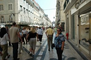 Micheline sur la Rue Augusta