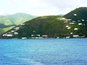 L'arrivée à Tortola