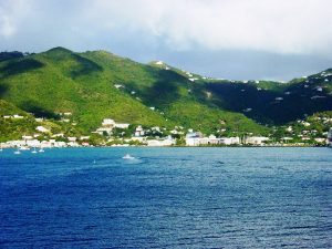 L'arrivée à Tortola