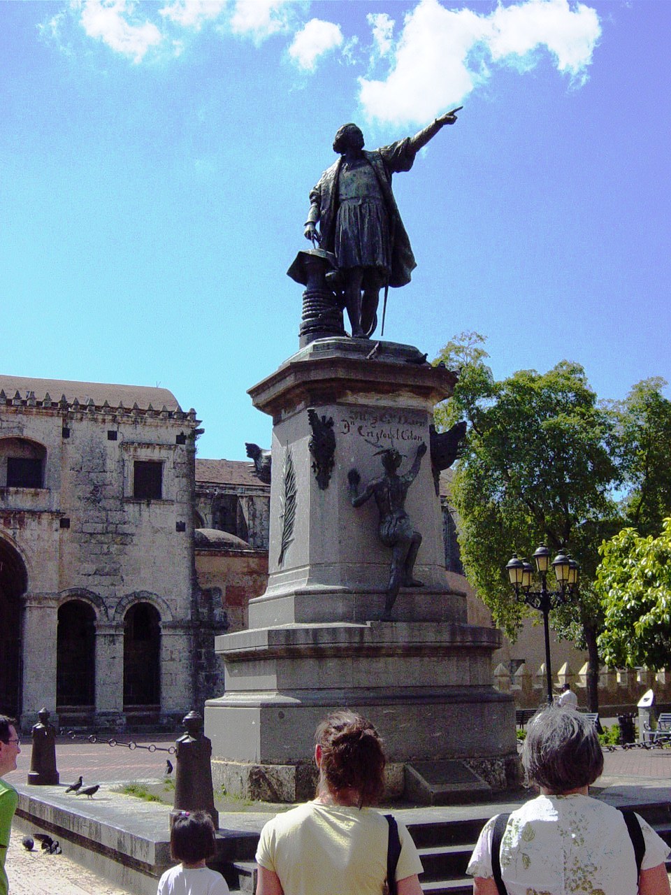 La statue de Christophe Colomb
