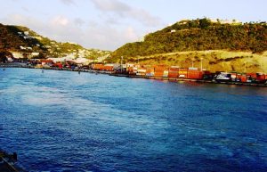 L'approche au port de Philipsburg