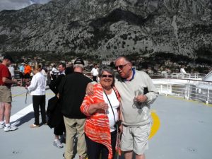 Daniel et Micheline sur l'helipad