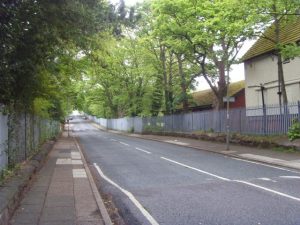 Penny Lane dans sa partie la plus éloignée de la ville