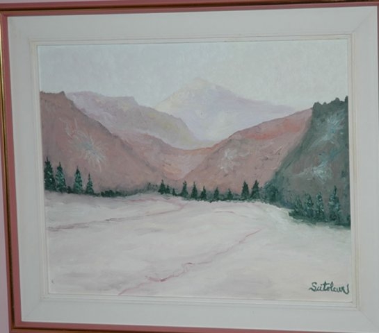 Montagne de Charlevoix - Huile sur toile - 14x18 - Janvier 1990