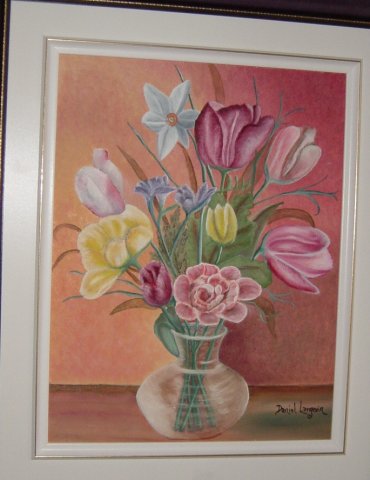 Vase de fleurs - Huile sur toile - Septembre 2005