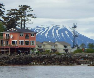 Sitka vue du bateau