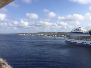 Arrivée a Bonaire vue du bateau