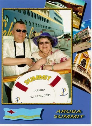 Daniel et Micheline - escale Aruba - 12 avril 2004
