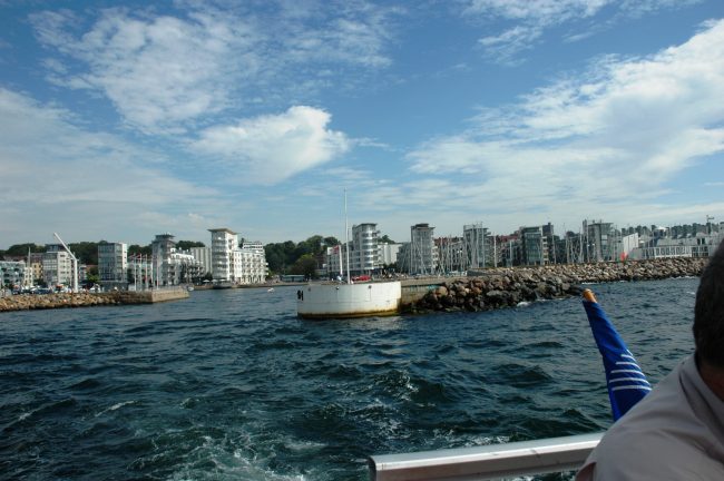 Les condos du port, vue depuis la navette