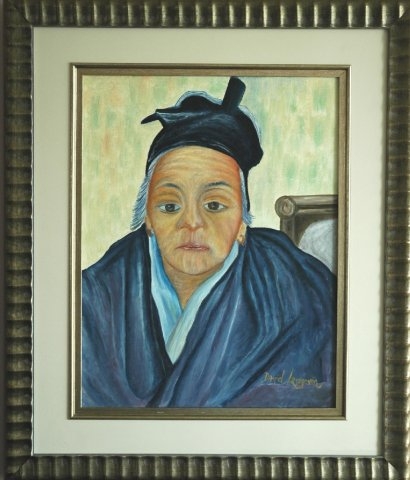Vielle dame - Huile sur toile - 18x14 - Février 2007