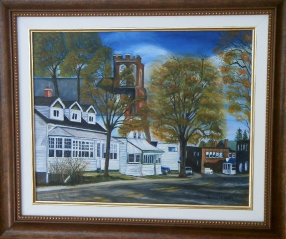 Rue Chateauguay à Huntingdon - Huile sur toile - Janvier 2009