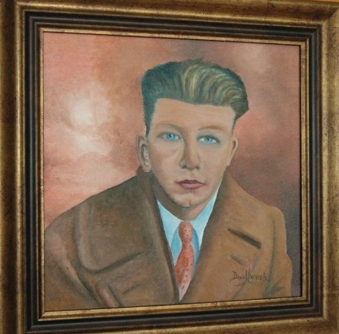 Mon père - Huile sur toile - 12x12 - Mars 2010