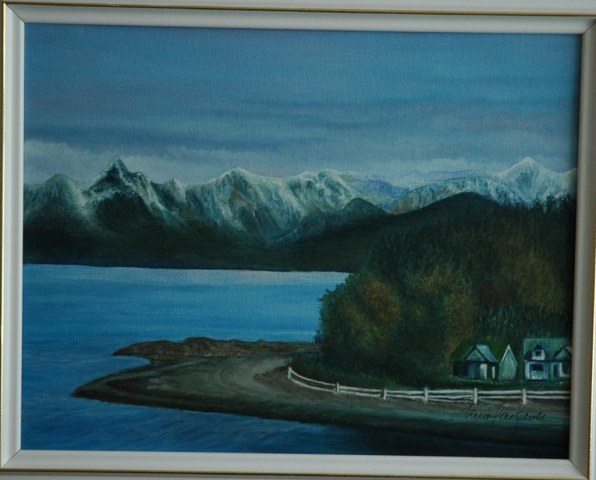 Icy strait point, Alaska - Huile sur toile - Septembre 2010